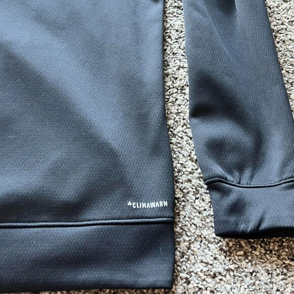 Adidas Black Hoodie With Japanese Text Mens M Streetwear Hipster Skater Jacket - Picture 5 of 6